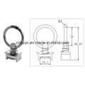 Single Stud Fitting W/Round Ring for Vehicle Transport Strap